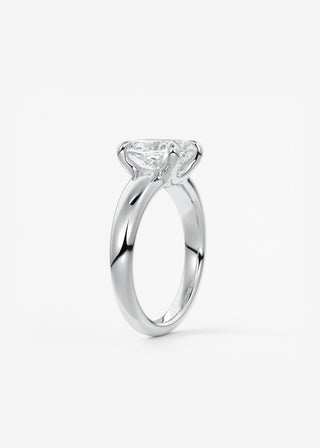 Oval Solitaire With Raised Basket Gallery Lab Grown Diamond Engagement Ring