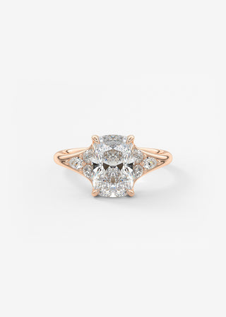 Oval Solitaire With Raised Basket Gallery Lab Grown Diamond Engagement Ring