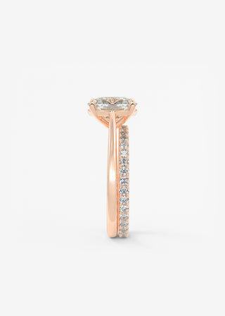Oval Solitaire With Raised Basket Gallery Lab Grown Diamond Engagement Ring