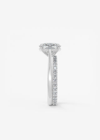 Oval Solitaire With Raised Basket Gallery Lab Grown Diamond Engagement Ring