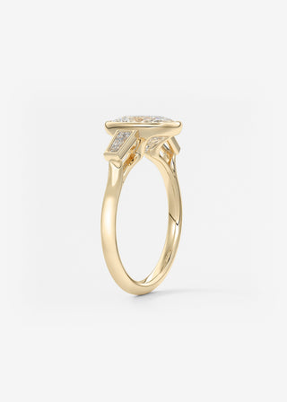 Oval Solitaire With Raised Basket Gallery Lab Grown Diamond Engagement Ring