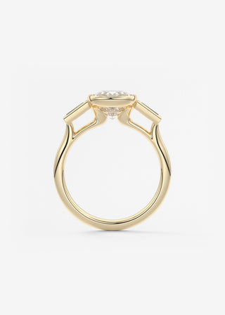 Oval Solitaire With Raised Basket Gallery Lab Grown Diamond Engagement Ring