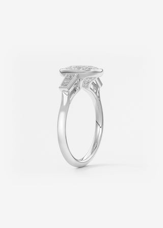 Oval Solitaire With Raised Basket Gallery Lab Grown Diamond Engagement Ring