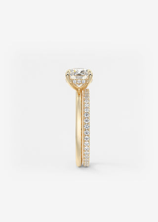 Oval Solitaire With Raised Basket Gallery Lab Grown Diamond Engagement Ring