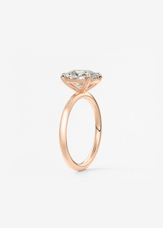 Oval Solitaire With Raised Basket Gallery Lab Grown Diamond Engagement Ring