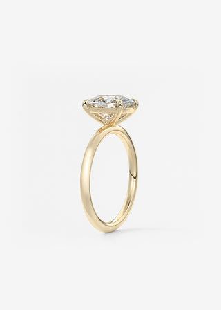 Oval Solitaire With Raised Basket Gallery Lab Grown Diamond Engagement Ring