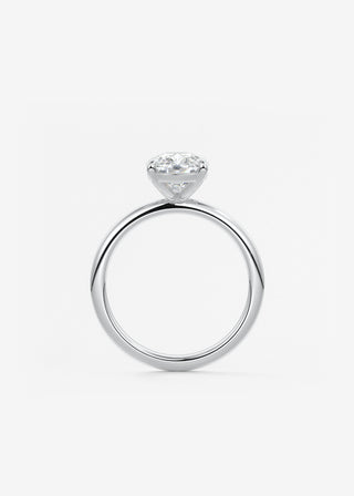 Oval Solitaire With Raised Basket Gallery Lab Grown Diamond Engagement Ring