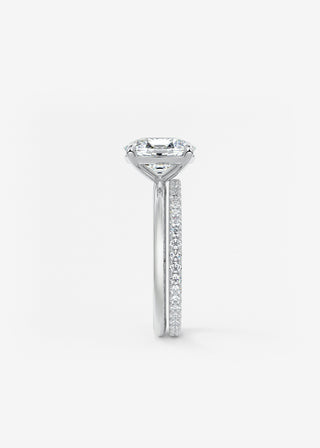Oval Solitaire With Raised Basket Gallery Lab Grown Diamond Engagement Ring