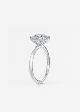 Oval Solitaire With Raised Basket Gallery Lab Grown Diamond Engagement Ring