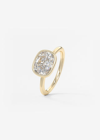 Oval Solitaire With Raised Basket Gallery Lab Grown Diamond Engagement Ring