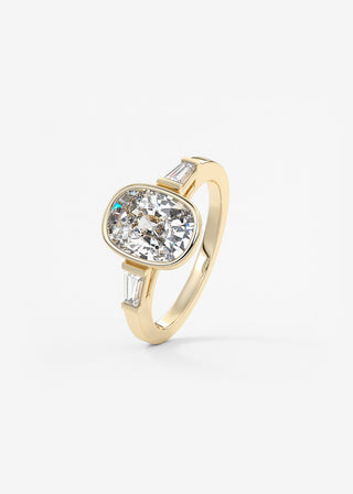 Oval Solitaire With Raised Basket Gallery Lab Grown Diamond Engagement Ring