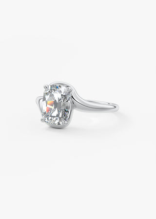 Oval Solitaire With Raised Basket Gallery Lab Grown Diamond Engagement Ring