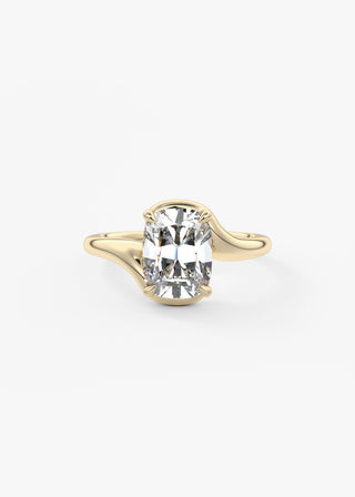 Oval Solitaire With Raised Basket Gallery Lab Grown Diamond Engagement Ring