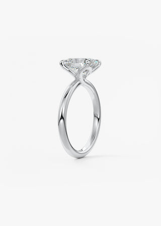 Oval Solitaire With Raised Basket Gallery Lab Grown Diamond Engagement Ring