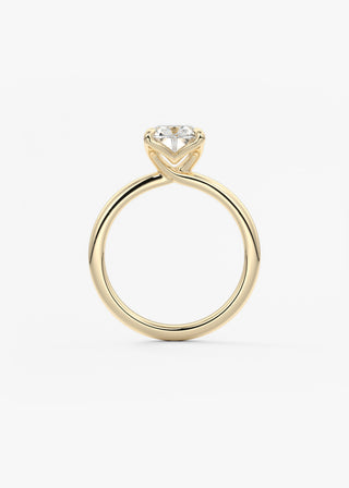 Oval Solitaire With Raised Basket Gallery Lab Grown Diamond Engagement Ring