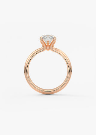 Oval Solitaire With Raised Basket Gallery Lab Grown Diamond Engagement Ring