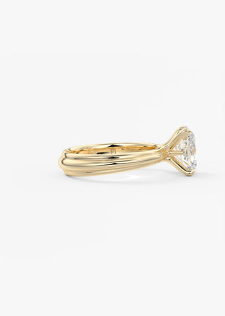 Oval Solitaire With Raised Basket Gallery Lab Grown Diamond Engagement Ring
