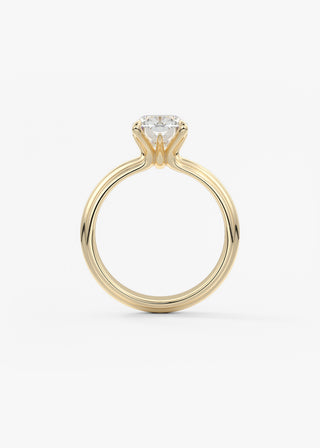 Oval Solitaire With Raised Basket Gallery Lab Grown Diamond Engagement Ring