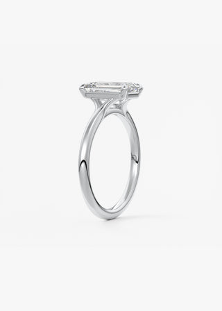 Oval Solitaire With Raised Basket Gallery Lab Grown Diamond Engagement Ring