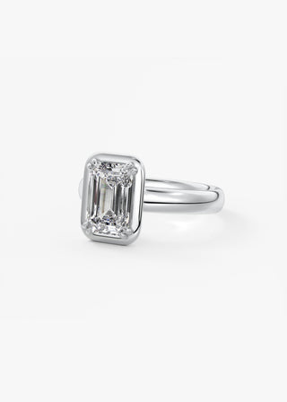 Oval Solitaire With Raised Basket Gallery Lab Grown Diamond Engagement Ring