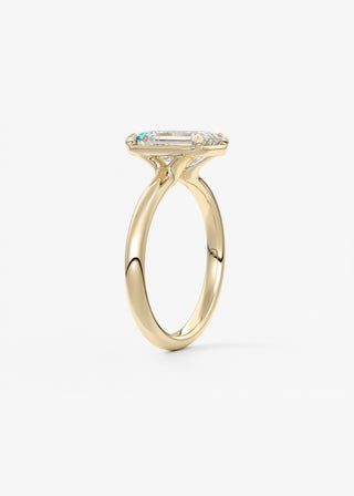 Oval Solitaire With Raised Basket Gallery Lab Grown Diamond Engagement Ring