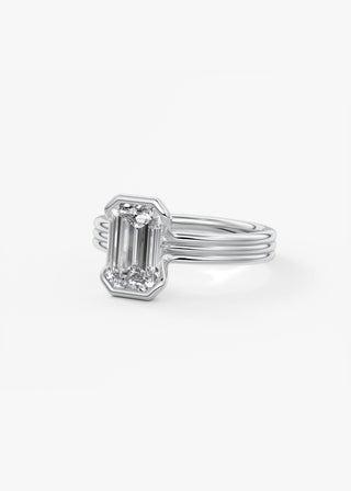 Oval Solitaire With Raised Basket Gallery Lab Grown Diamond Engagement Ring