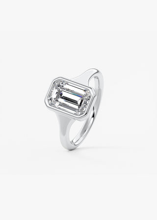 Oval Solitaire With Raised Basket Gallery Lab Grown Diamond Engagement Ring