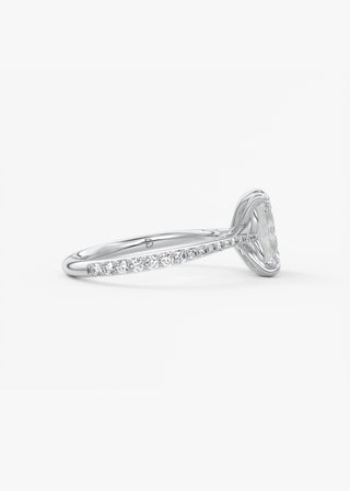 Oval Solitaire With Raised Basket Gallery Lab Grown Diamond Engagement Ring