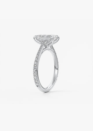 Oval Solitaire With Raised Basket Gallery Lab Grown Diamond Engagement Ring