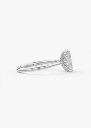 Oval Solitaire With Raised Basket Gallery Lab Grown Diamond Engagement Ring
