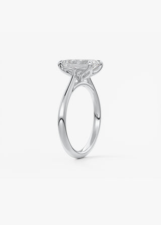 Oval Solitaire With Raised Basket Gallery Lab Grown Diamond Engagement Ring