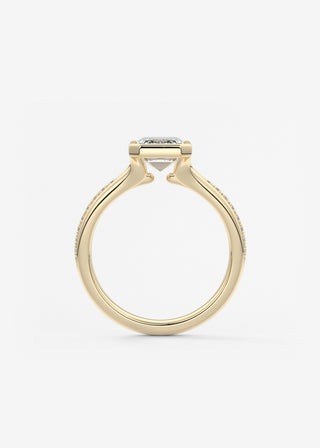 Oval Solitaire With Raised Basket Gallery Lab Grown Diamond Engagement Ring