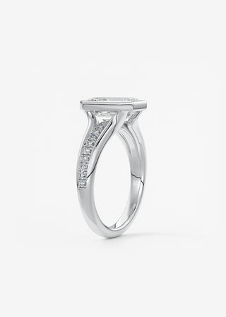 Oval Solitaire With Raised Basket Gallery Lab Grown Diamond Engagement Ring