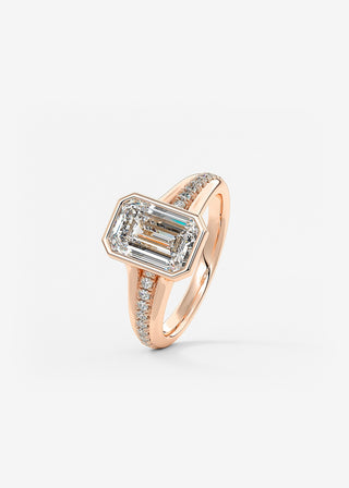Oval Solitaire With Raised Basket Gallery Lab Grown Diamond Engagement Ring