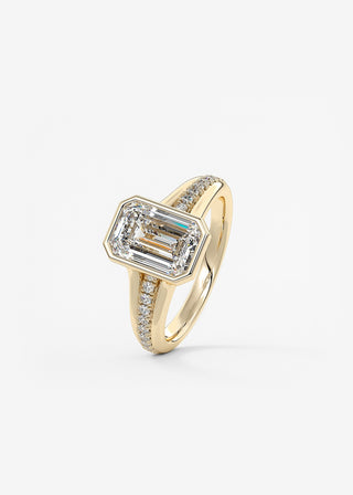 Oval Solitaire With Raised Basket Gallery Lab Grown Diamond Engagement Ring