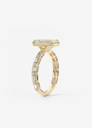 Oval Solitaire With Raised Basket Gallery Lab Grown Diamond Engagement Ring