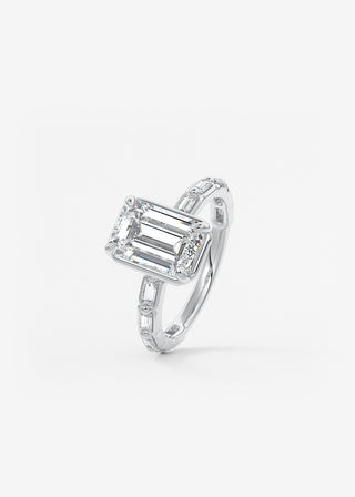 Oval Solitaire With Raised Basket Gallery Lab Grown Diamond Engagement Ring