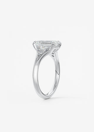 Oval Solitaire With Raised Basket Gallery Lab Grown Diamond Engagement Ring