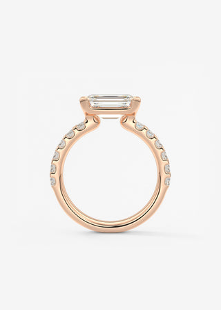 Oval Solitaire With Raised Basket Gallery Lab Grown Diamond Engagement Ring