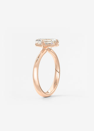 Oval Solitaire With Raised Basket Gallery Lab Grown Diamond Engagement Ring