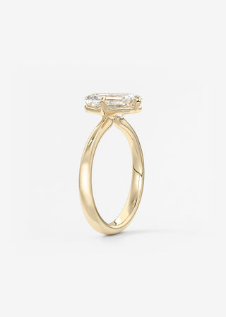 Oval Solitaire With Raised Basket Gallery Lab Grown Diamond Engagement Ring