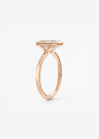 Oval Solitaire With Raised Basket Gallery Lab Grown Diamond Engagement Ring