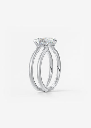 Oval Solitaire With Raised Basket Gallery Lab Grown Diamond Engagement Ring