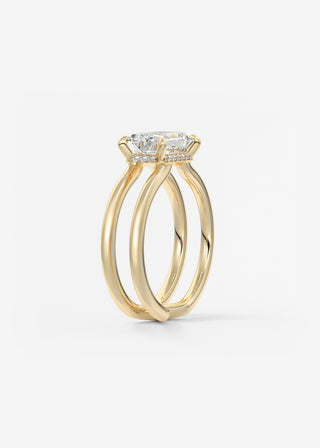Oval Solitaire With Raised Basket Gallery Lab Grown Diamond Engagement Ring