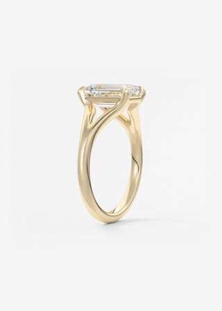Oval Solitaire With Raised Basket Gallery Lab Grown Diamond Engagement Ring