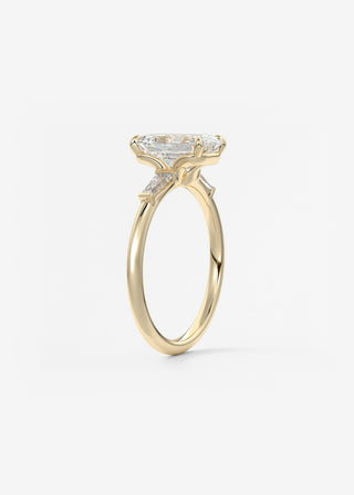Oval Solitaire With Raised Basket Gallery Lab Grown Diamond Engagement Ring