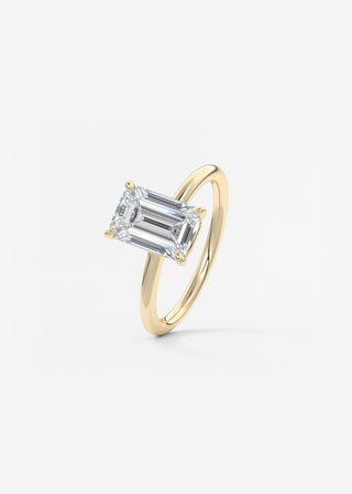 Oval Solitaire With Raised Basket Gallery Lab Grown Diamond Engagement Ring