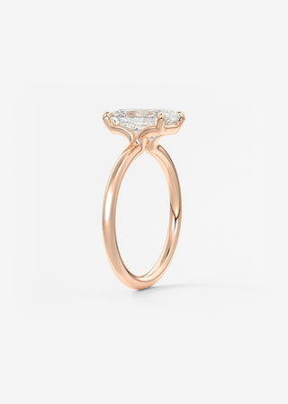 Oval Solitaire With Raised Basket Gallery Lab Grown Diamond Engagement Ring
