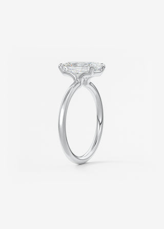 Oval Solitaire With Raised Basket Gallery Lab Grown Diamond Engagement Ring