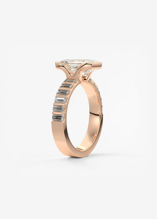 Oval Solitaire With Raised Basket Gallery Lab Grown Diamond Engagement Ring